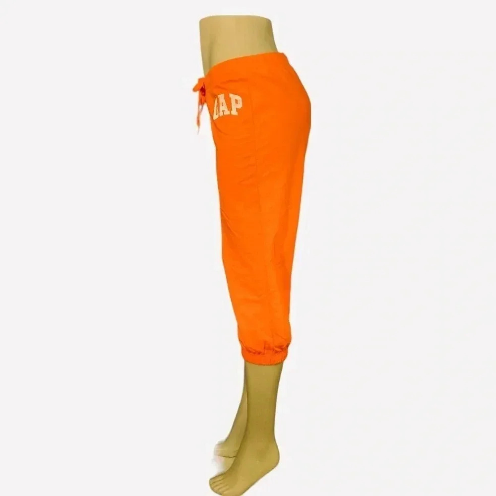GAP Factory Women Cropped Orange 3/4 Jogger Size S - Picture 4 of 8